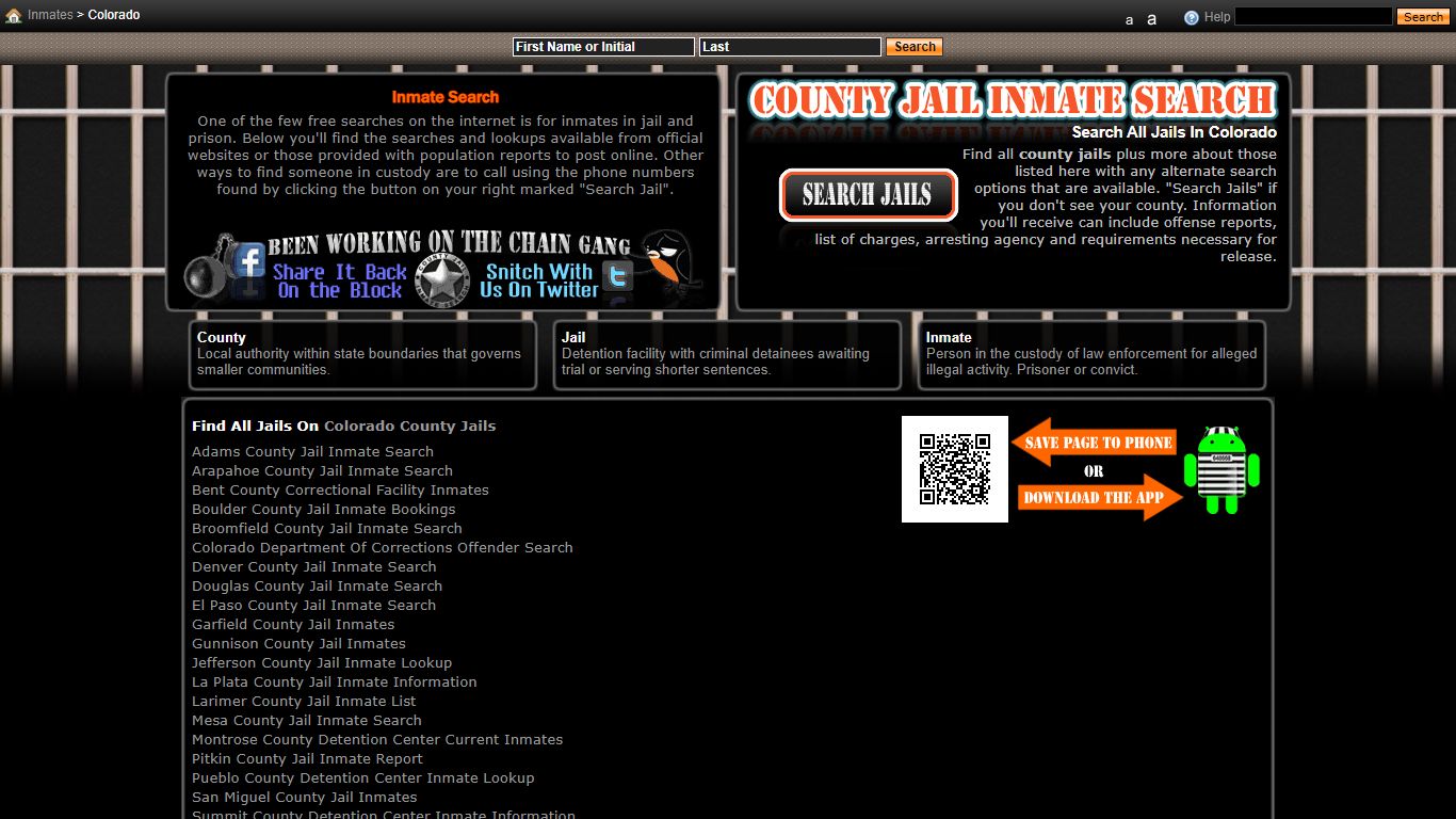 Inmates In Colorado - County Jail Inmate Search